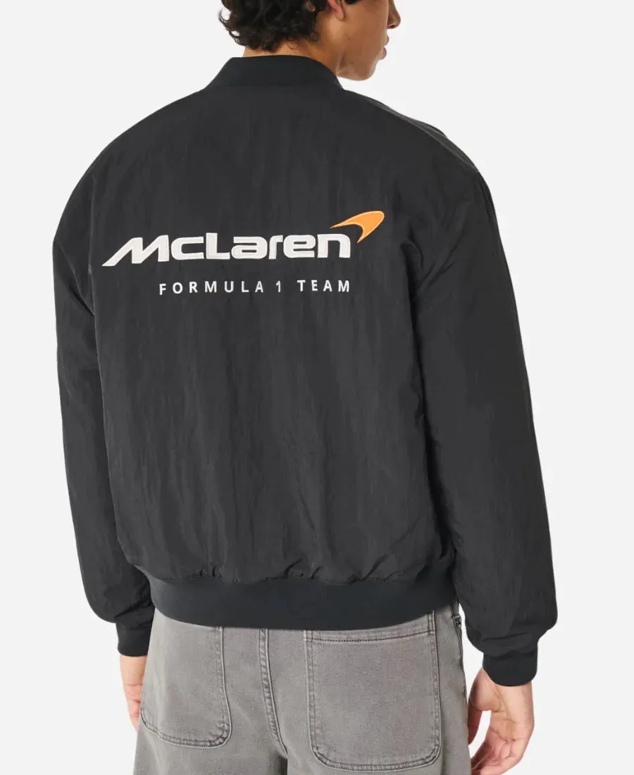 Hollister McLaren Black Jacket – Sleek & Sporty Look | JNJ Jackets