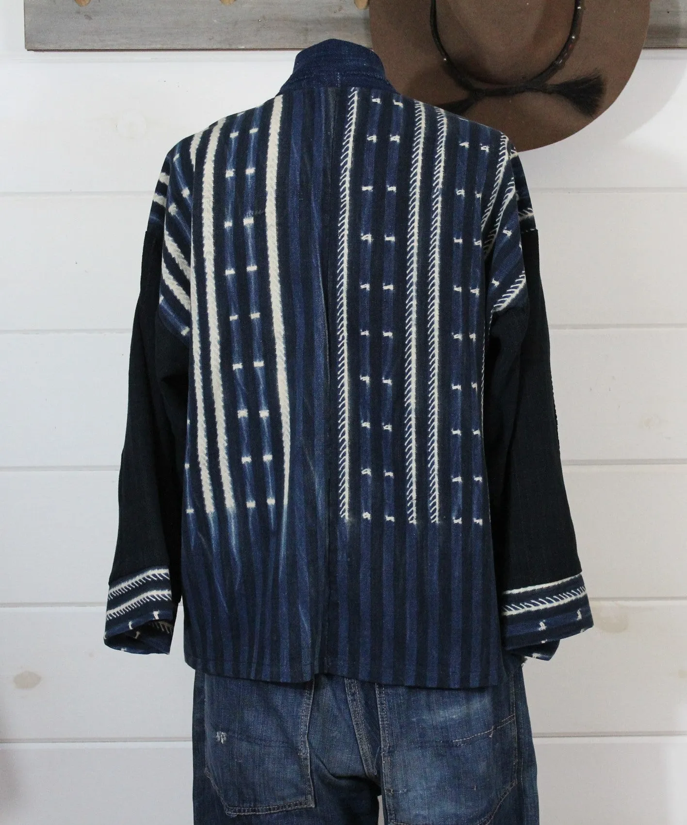 Indigo Shibori Haori jacket