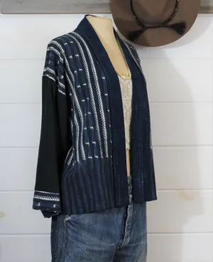 Indigo Shibori Haori jacket