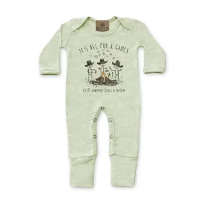 It's All Fun & Games Until Someone Loses A Weiner - Infant Camping Sleepwear