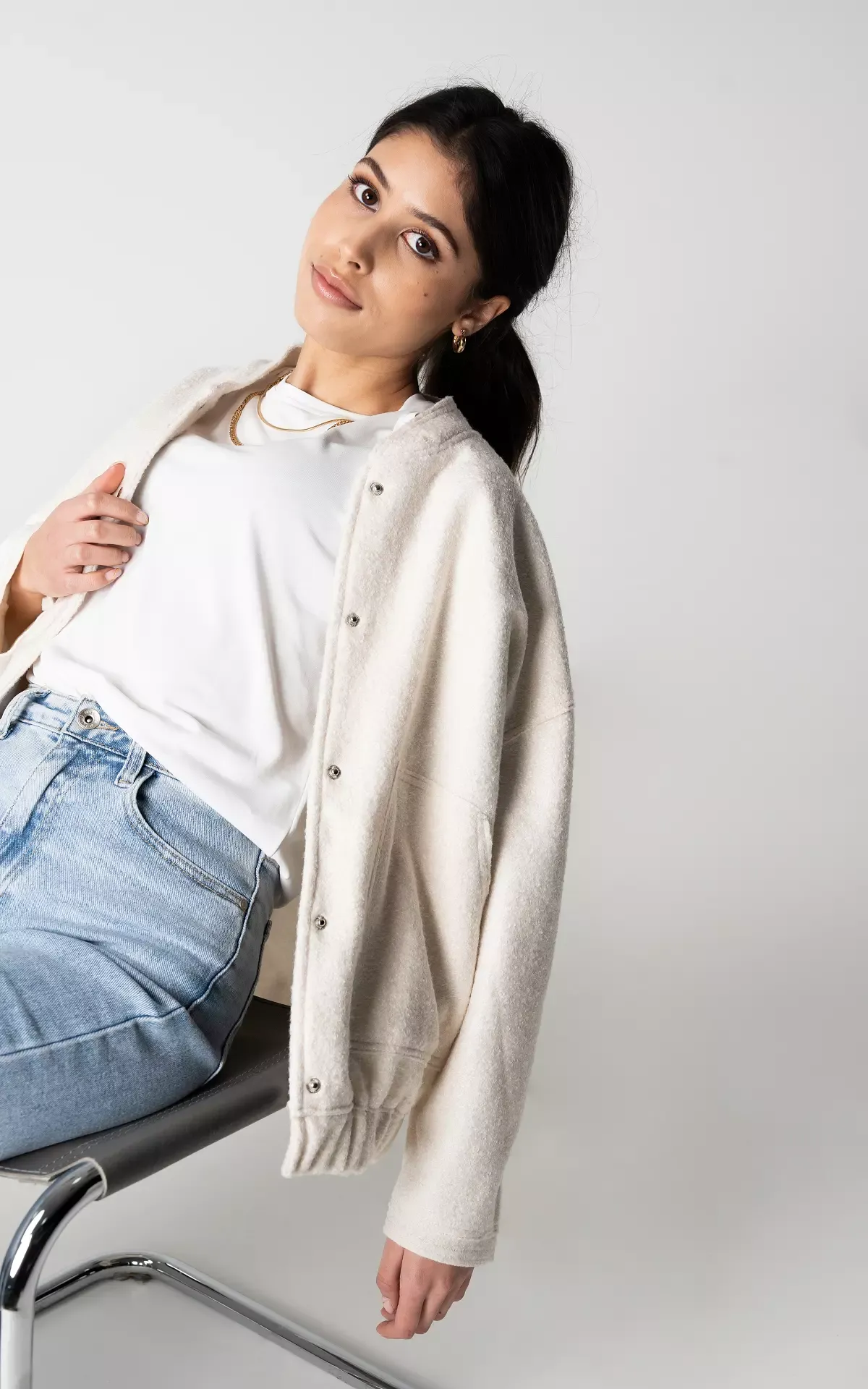 Ivory Casual Blazer for Ladies