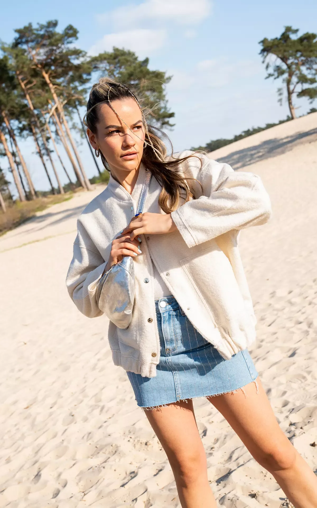 Ivory Casual Blazer for Ladies
