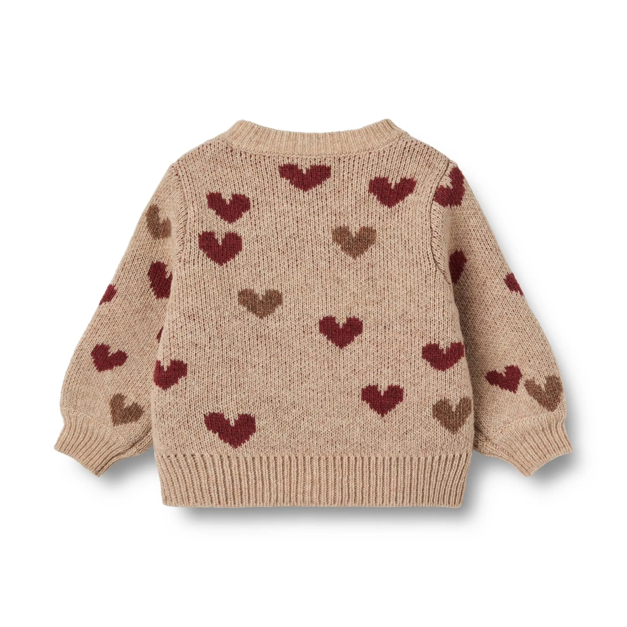Jacquard Cardigan Hearts