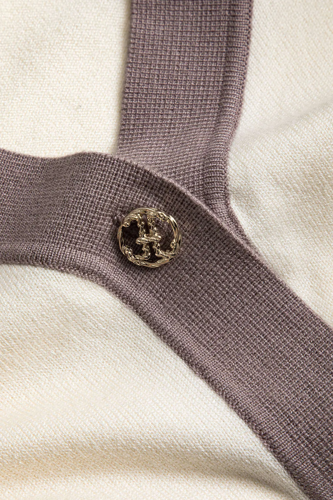 Jacqueline - Contrast Button Woman's Cardigan