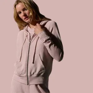 James Perse Vintage French Terry Zip Up Hoody