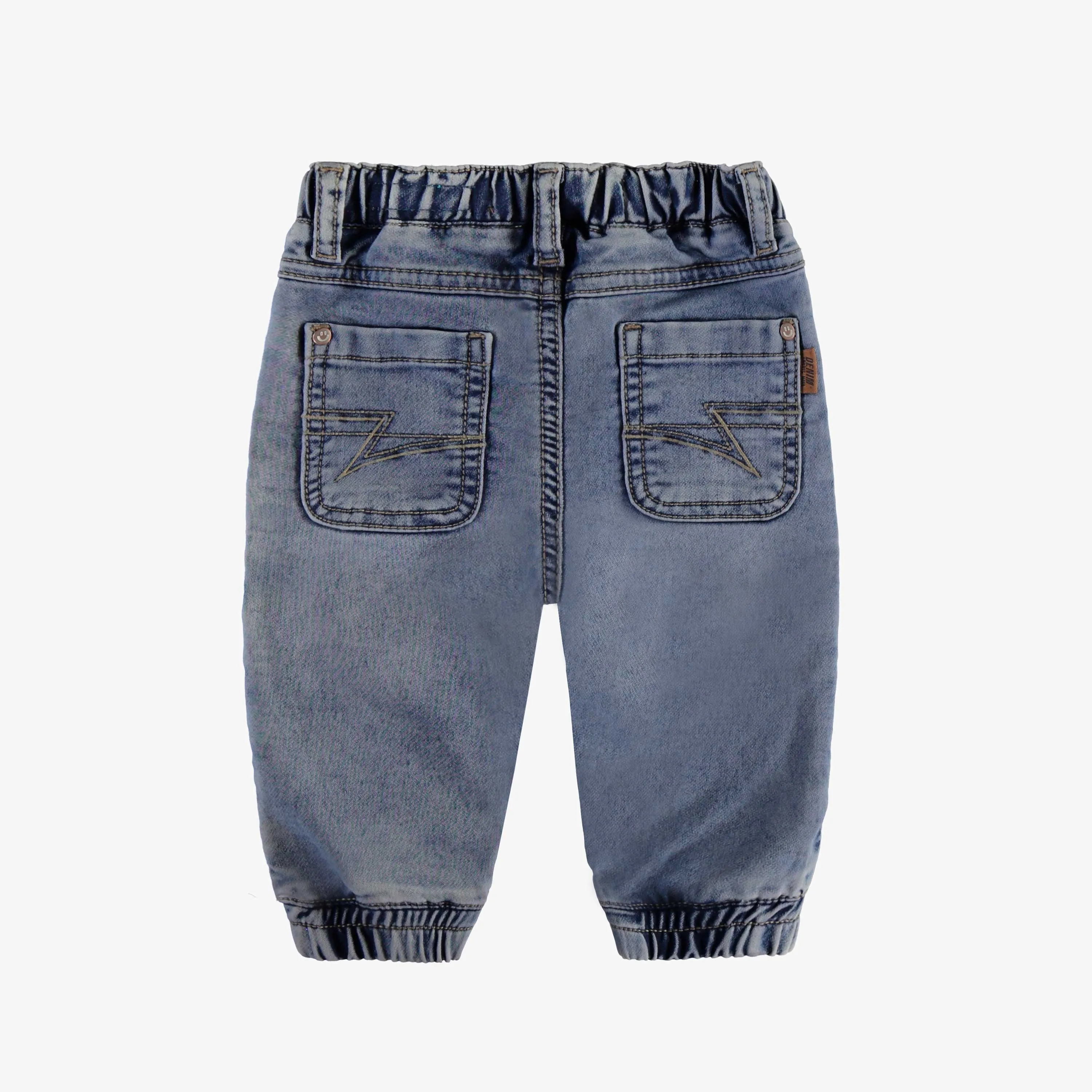Jean bleu style jogger, bébé || Blue jogger style jeans, baby