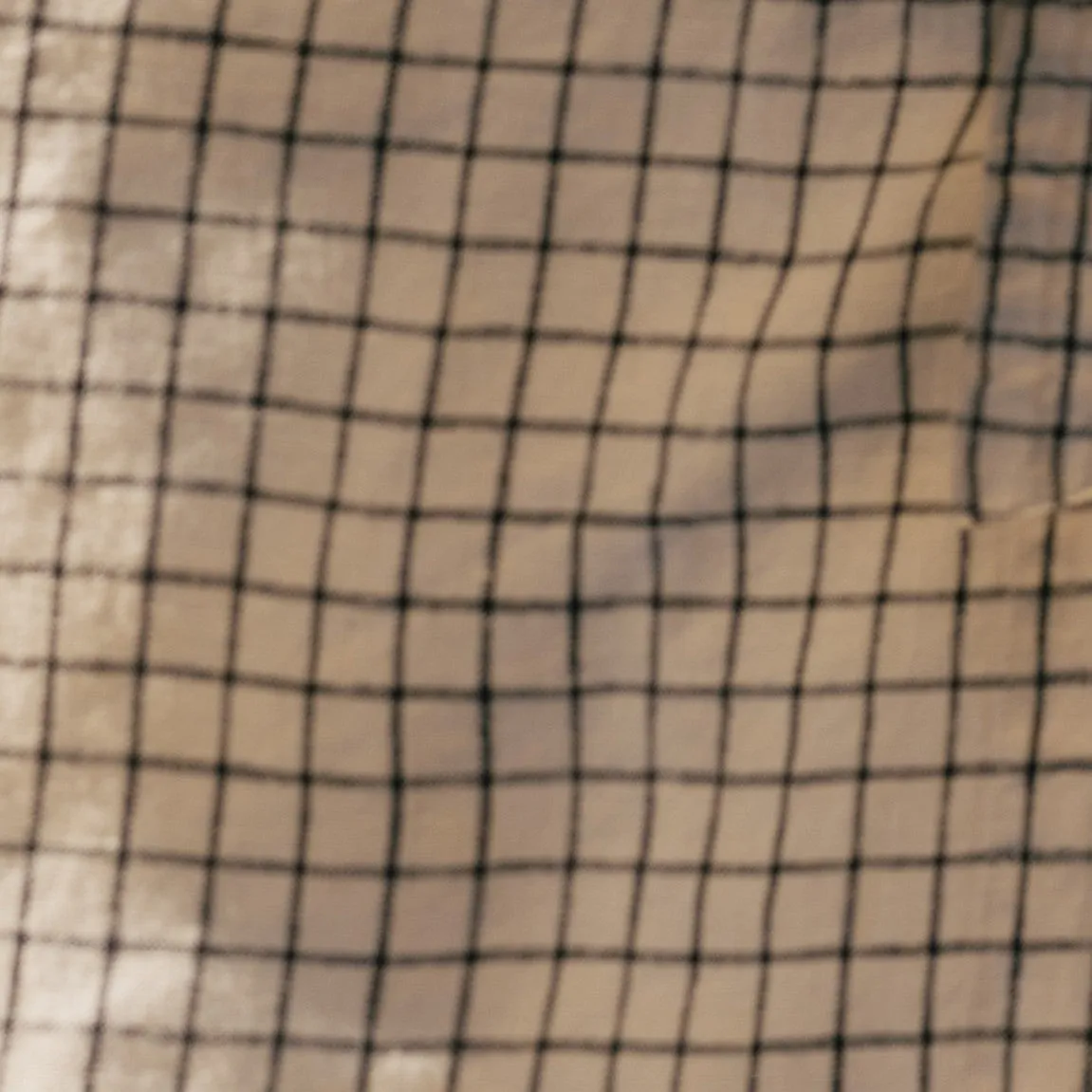 July - Linen Skirt in Beige checks