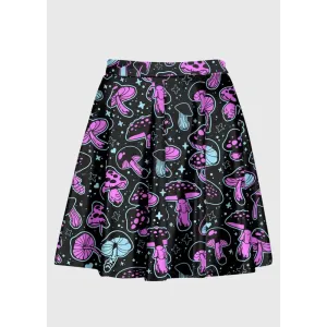 Jupe Noire Champignon Rose Bleu and Bleu Noir Apparel Collection
