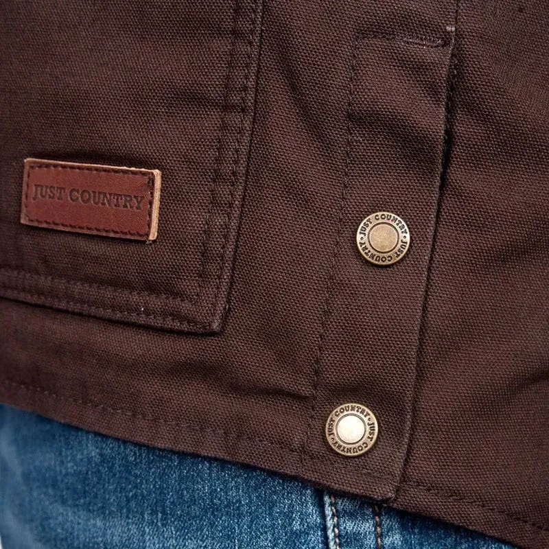 Just Country Mens Diamantina Jacket Chocolate (MWOJ1917)