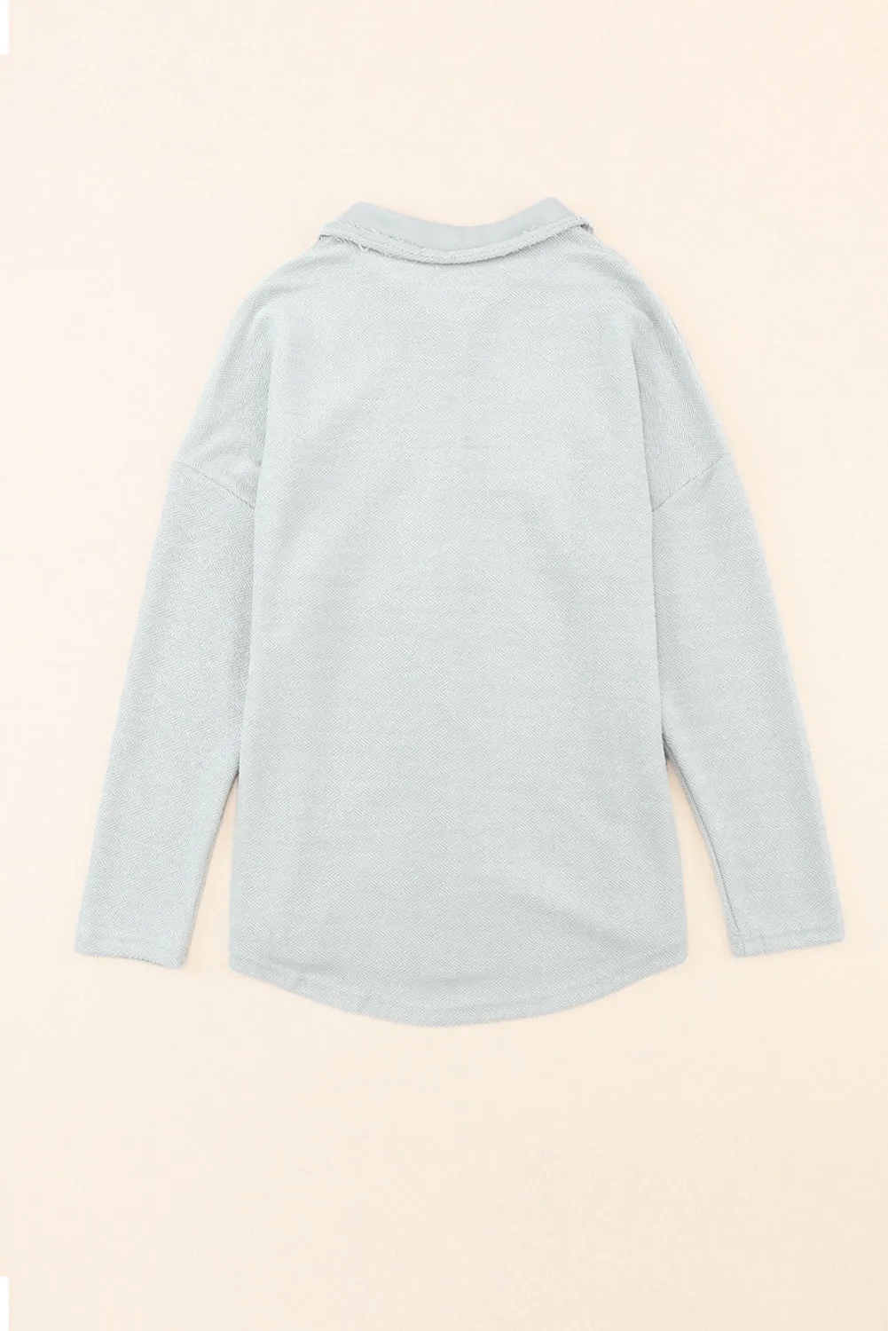 KaleaBoutique Contrast Flap Pockets Relaxed Shacket