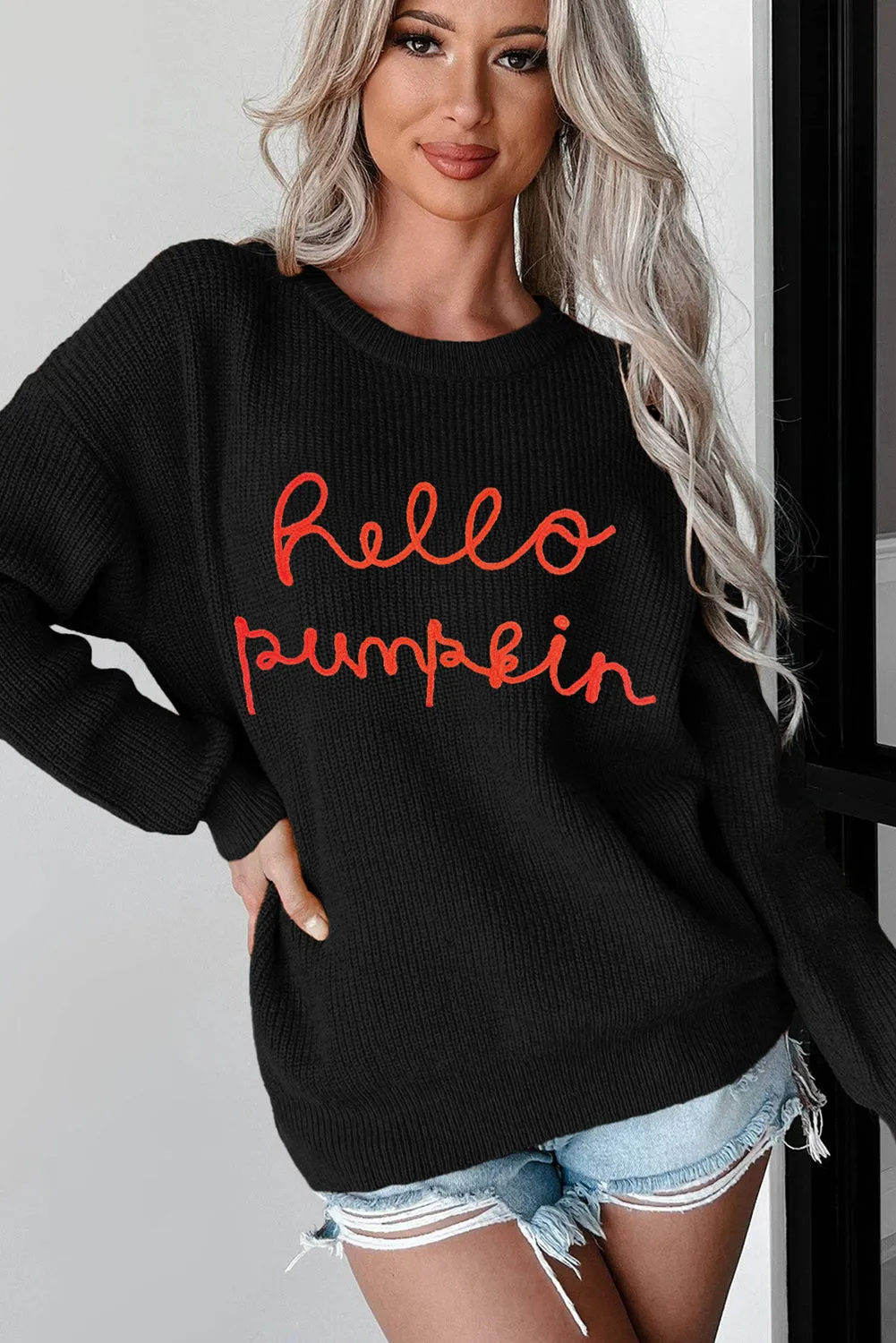 KaleaBoutique Hello Pumpkin Graphic Sweater