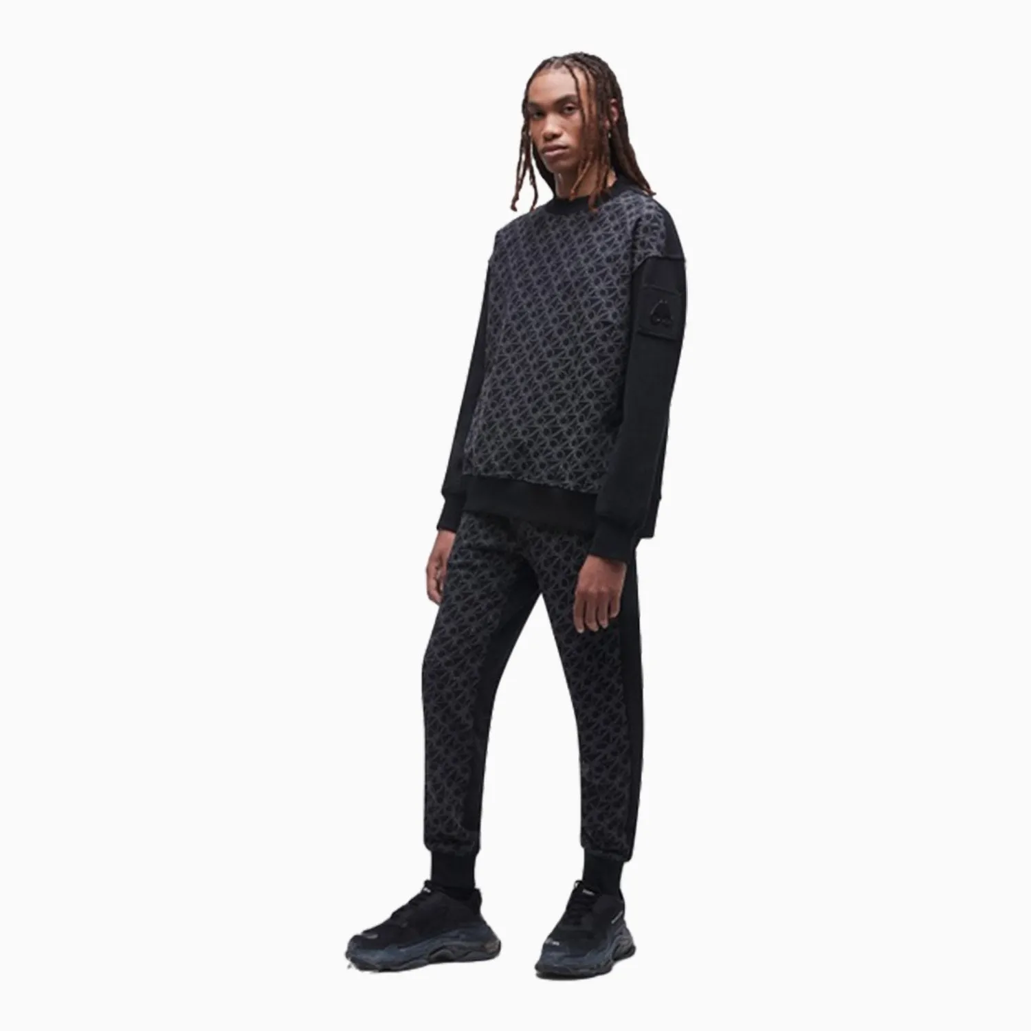 Knickerbocker Crew Neck Monogram Print Sweatshirt