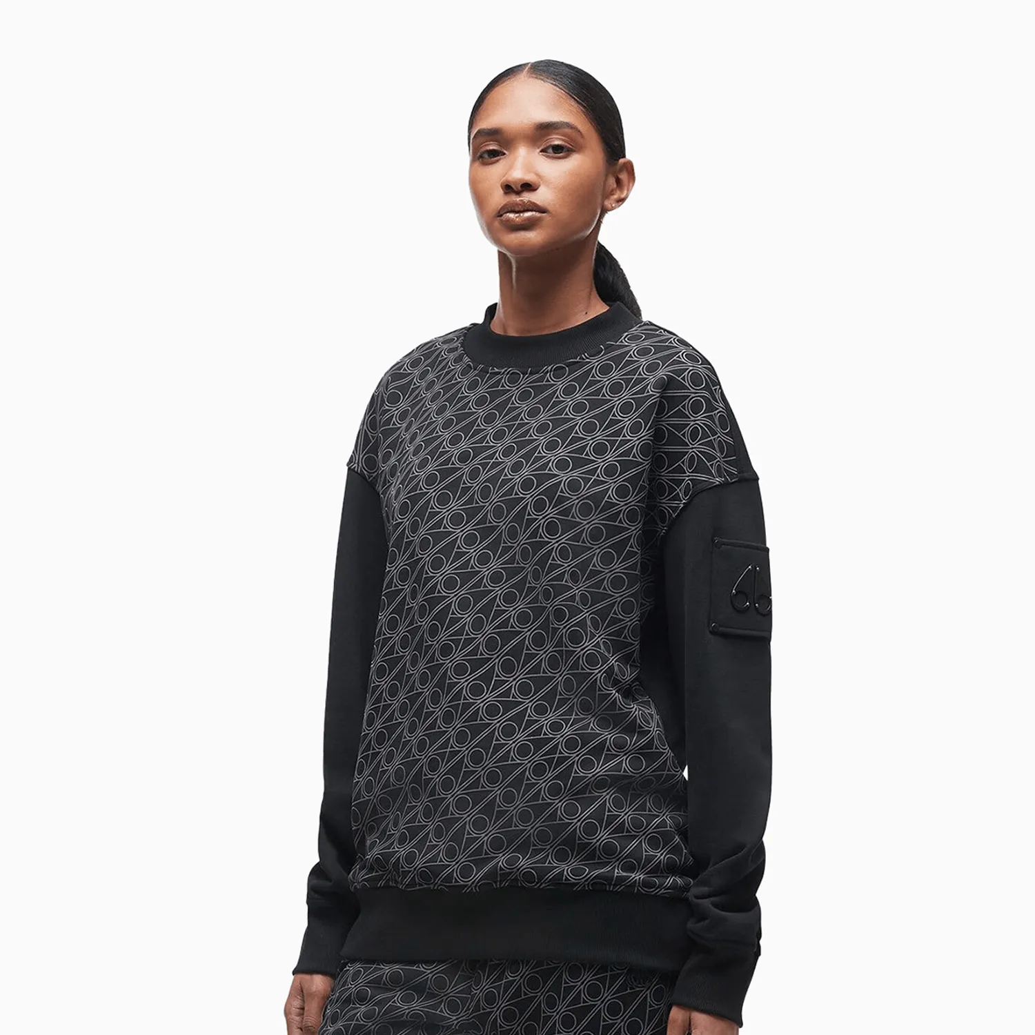 Knickerbocker Crew Neck Monogram Print Sweatshirt