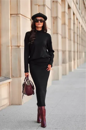 Knitted Tube Midi Skirt