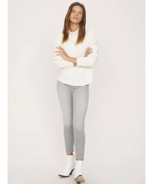 Kyla Mock Neck Pullover, Salt