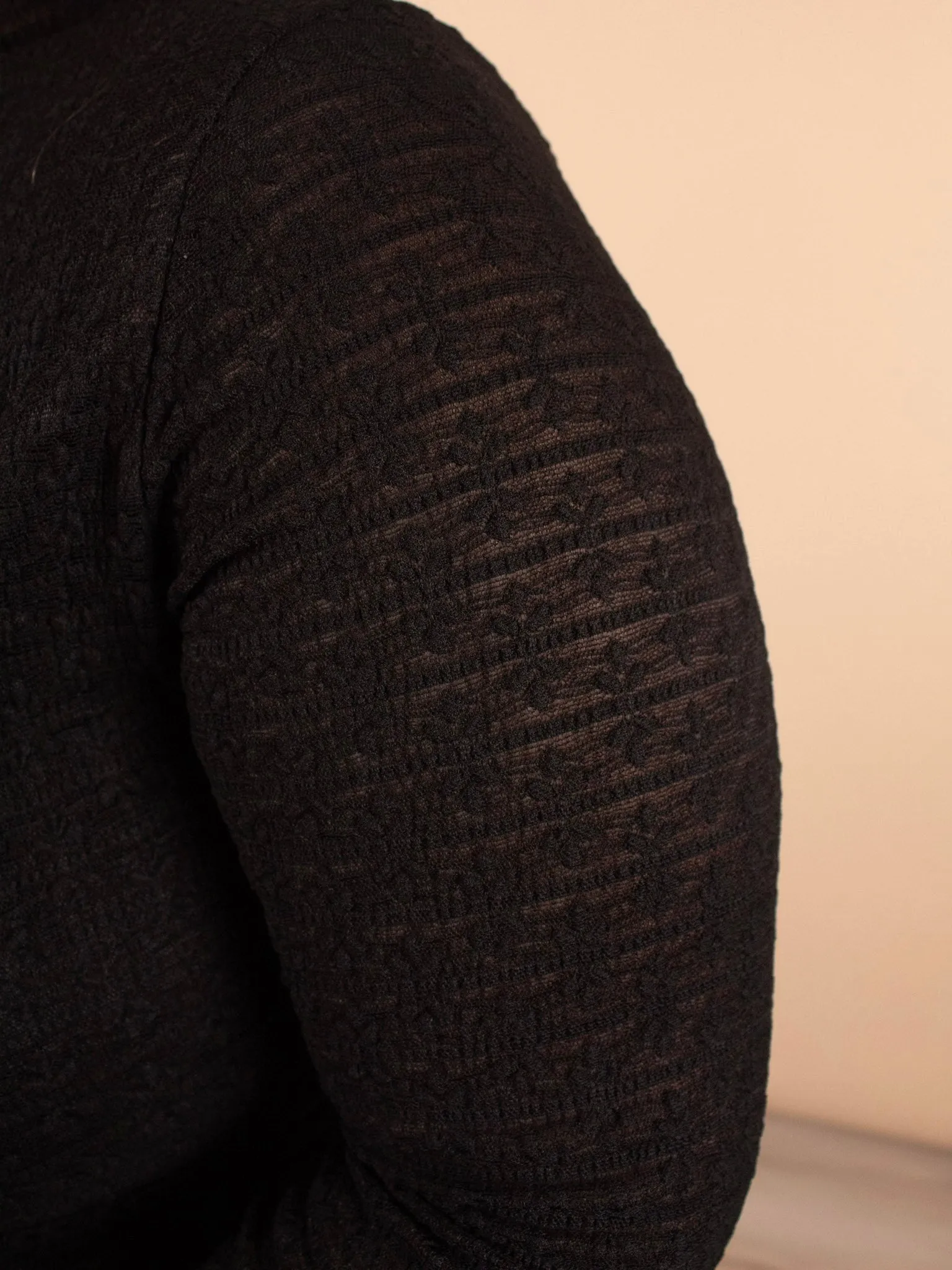 Lace & Grace Black Long Sleeve Top