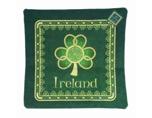 Large Irish shamrock Cushion.