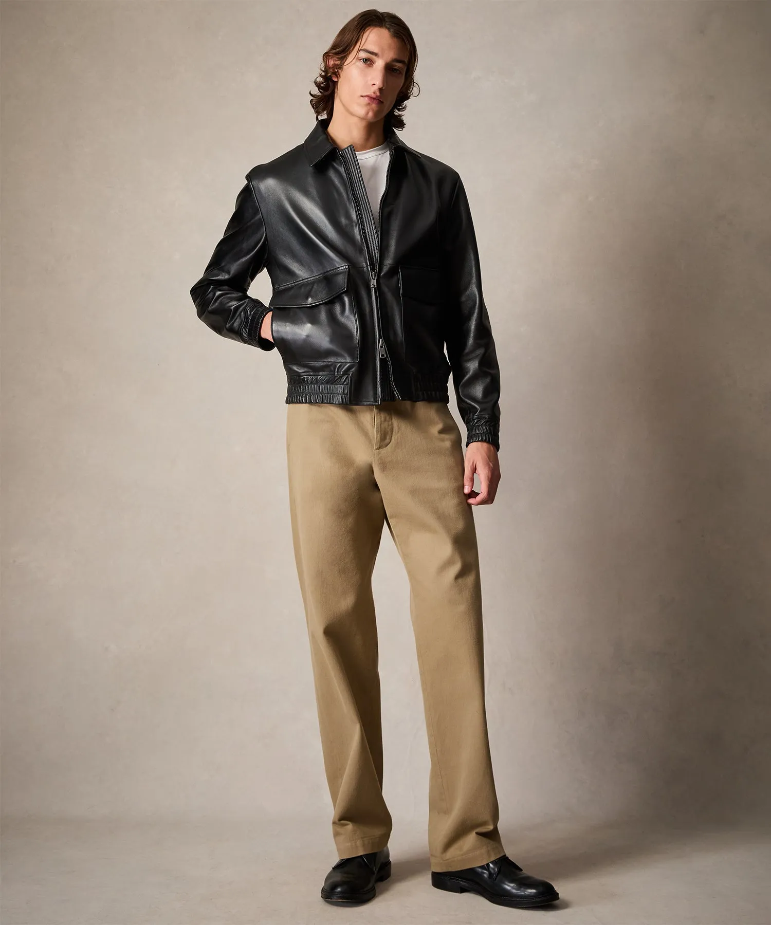 Leather Grant Jacket