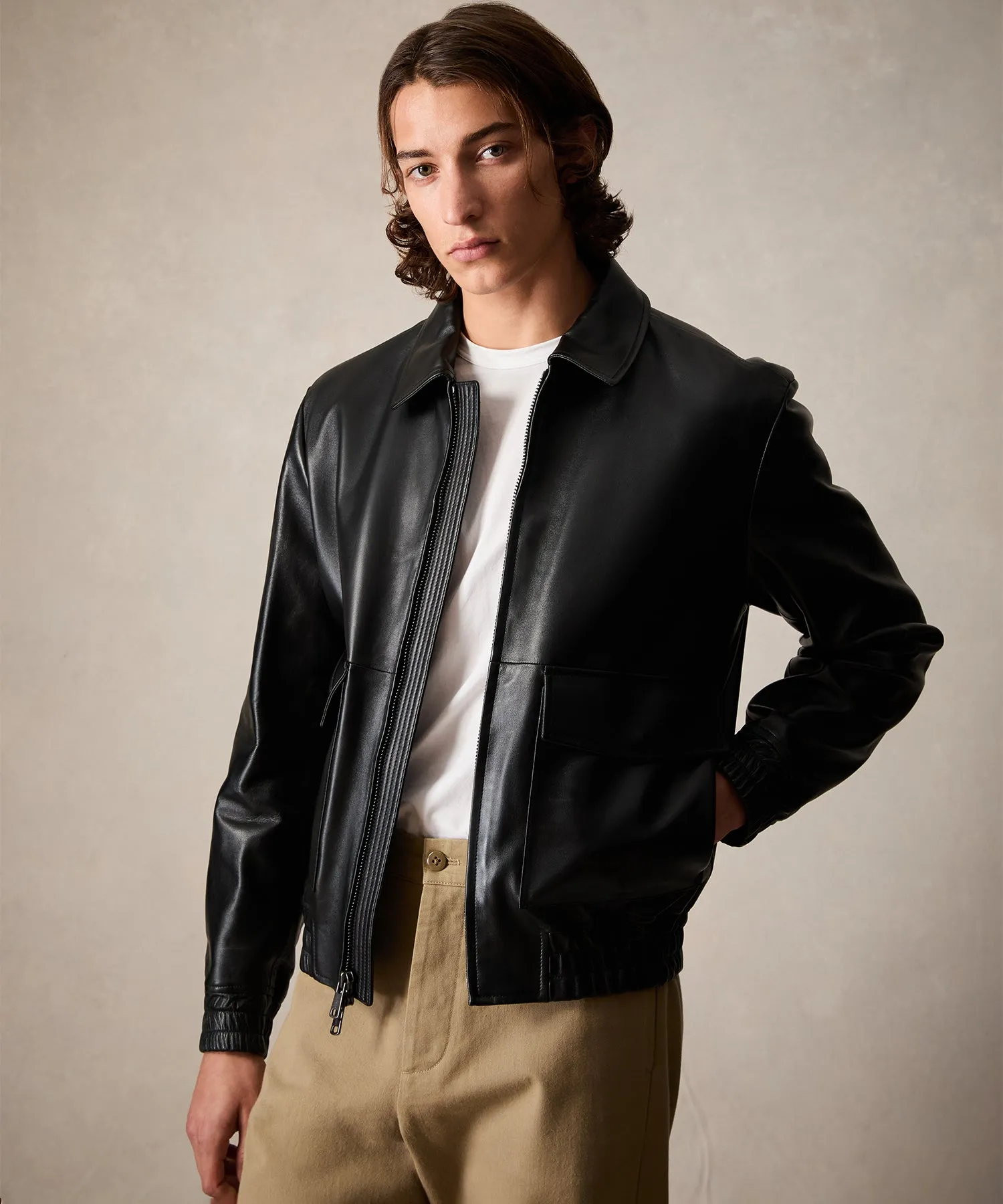 Leather Grant Jacket