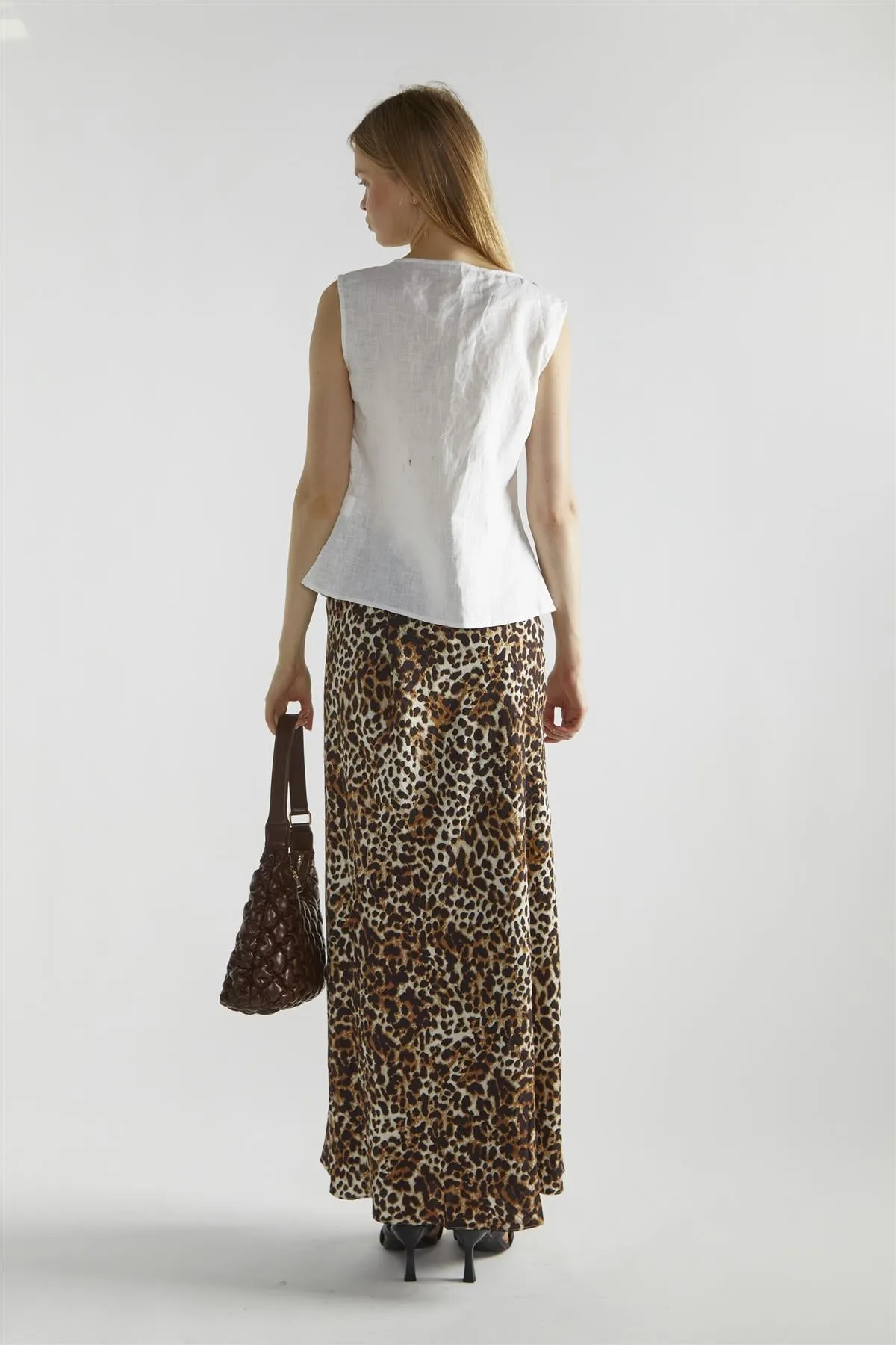 Leopard Swing Midaxi-Skirt