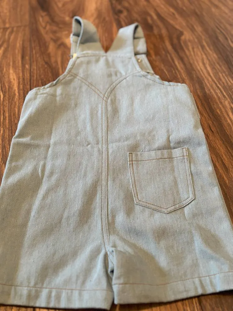 Libby Girls’ Denim Shorts Overalls