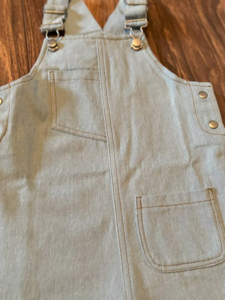 Libby Girls’ Denim Shorts Overalls