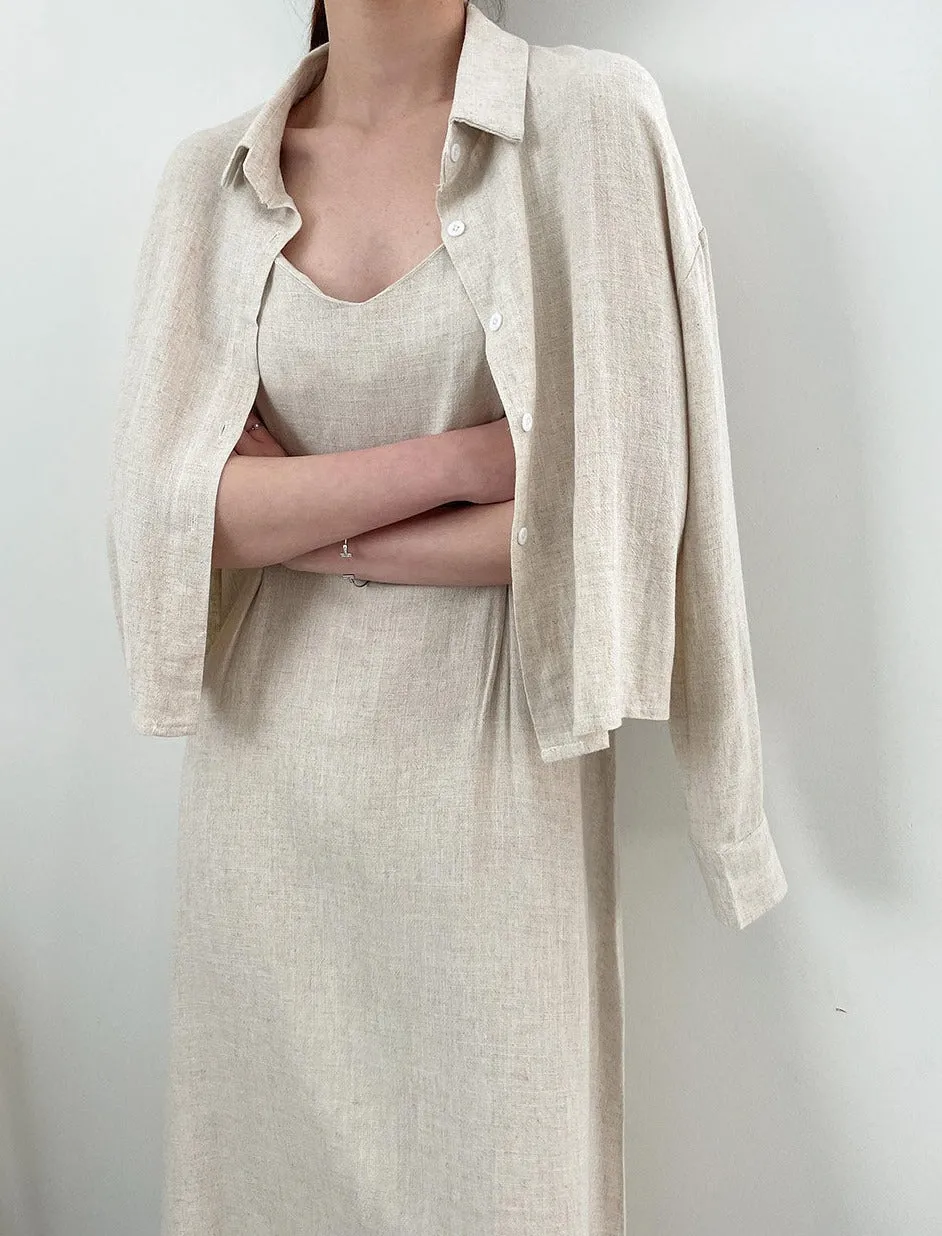 Linen jacket & dress set