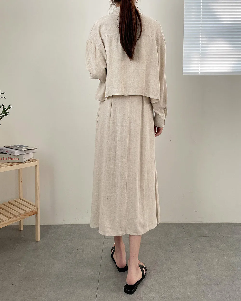Linen jacket & dress set