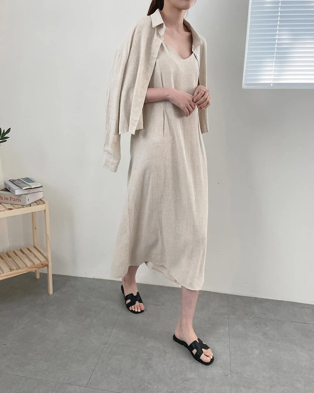 Linen jacket & dress set