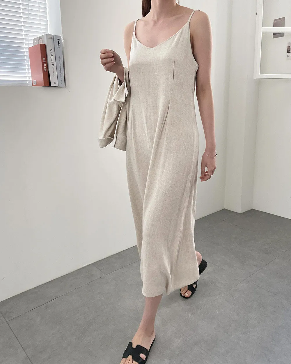 Linen jacket & dress set