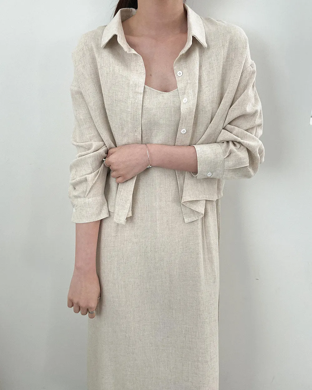 Linen jacket & dress set