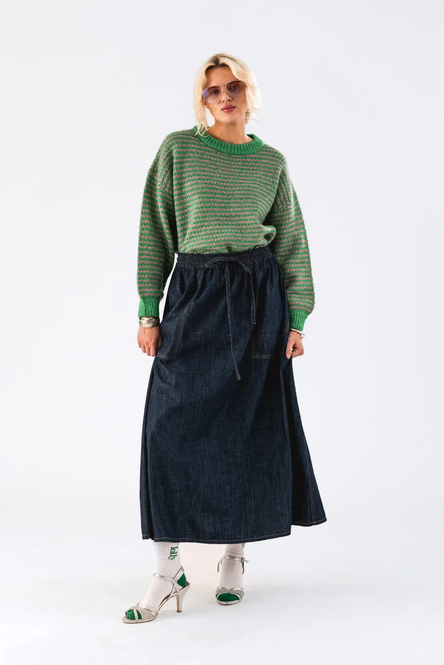 LOLLYS LAUNDRY Akana Maxi Skirt | Blue