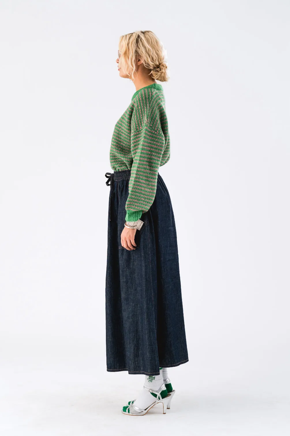 LOLLYS LAUNDRY Akana Maxi Skirt | Blue