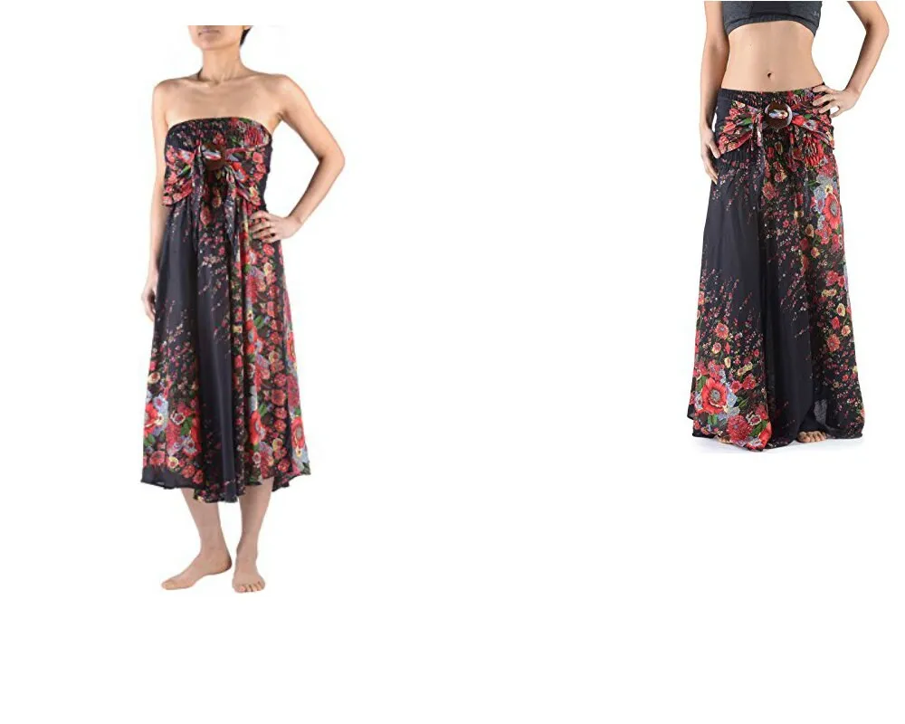 Long hippie skirt,FLower Skirt,Bohemian skirt