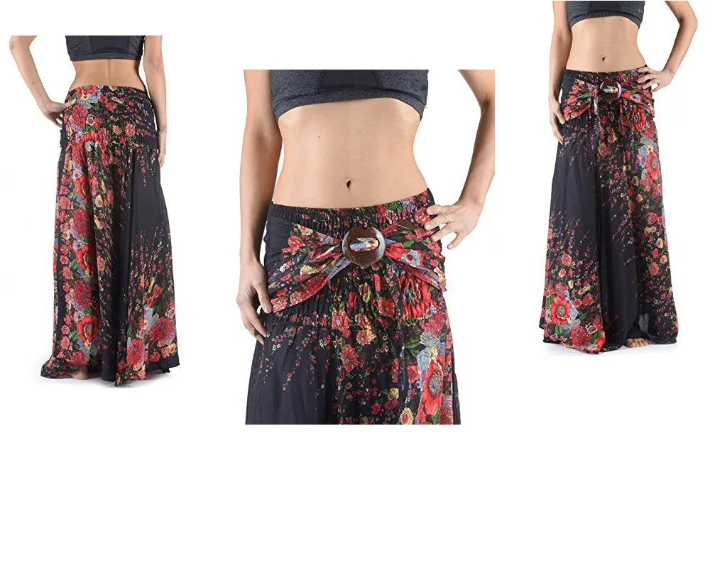 Long hippie skirt,FLower Skirt,Bohemian skirt