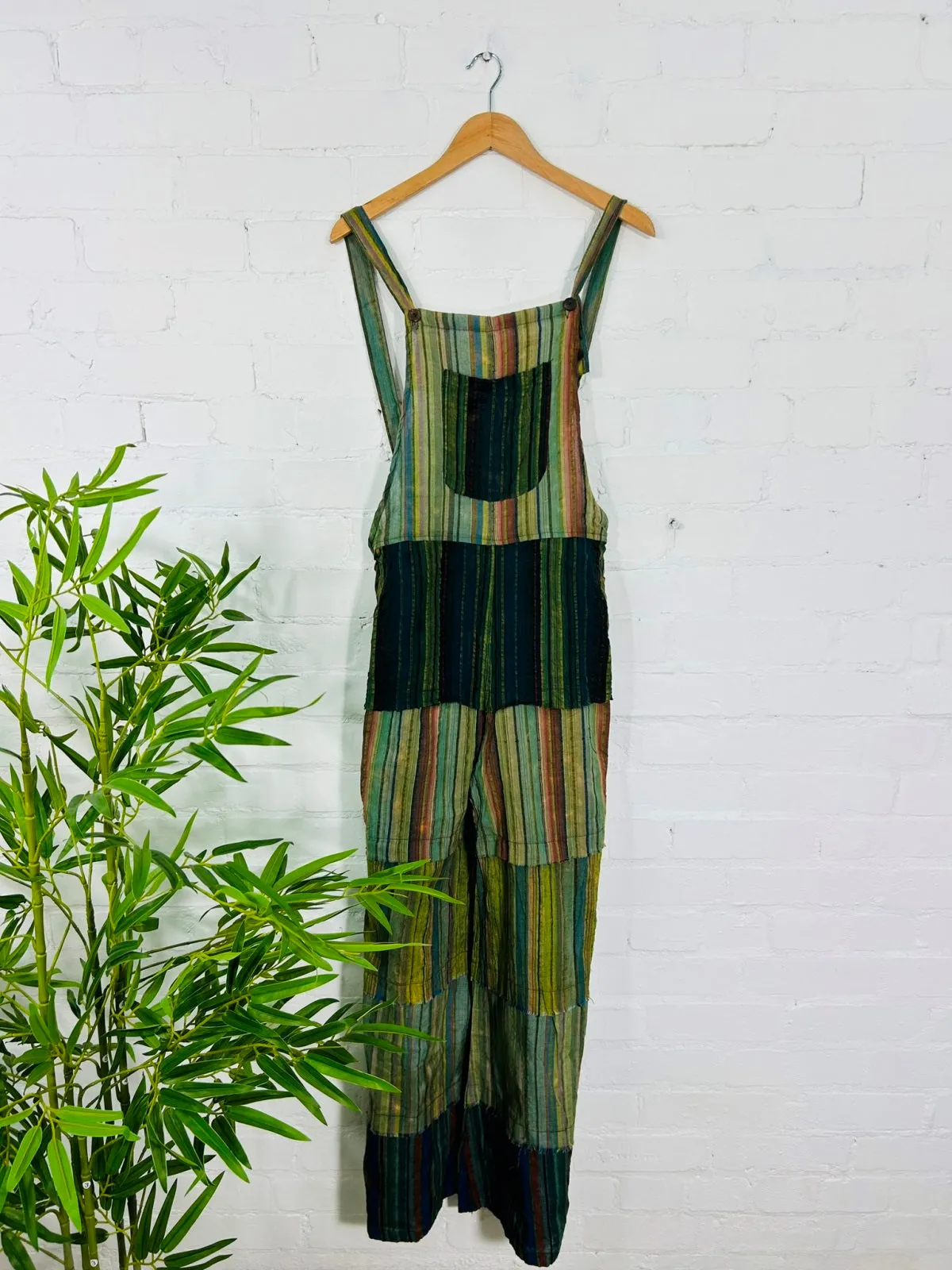 Long Wide Leg Dungarees