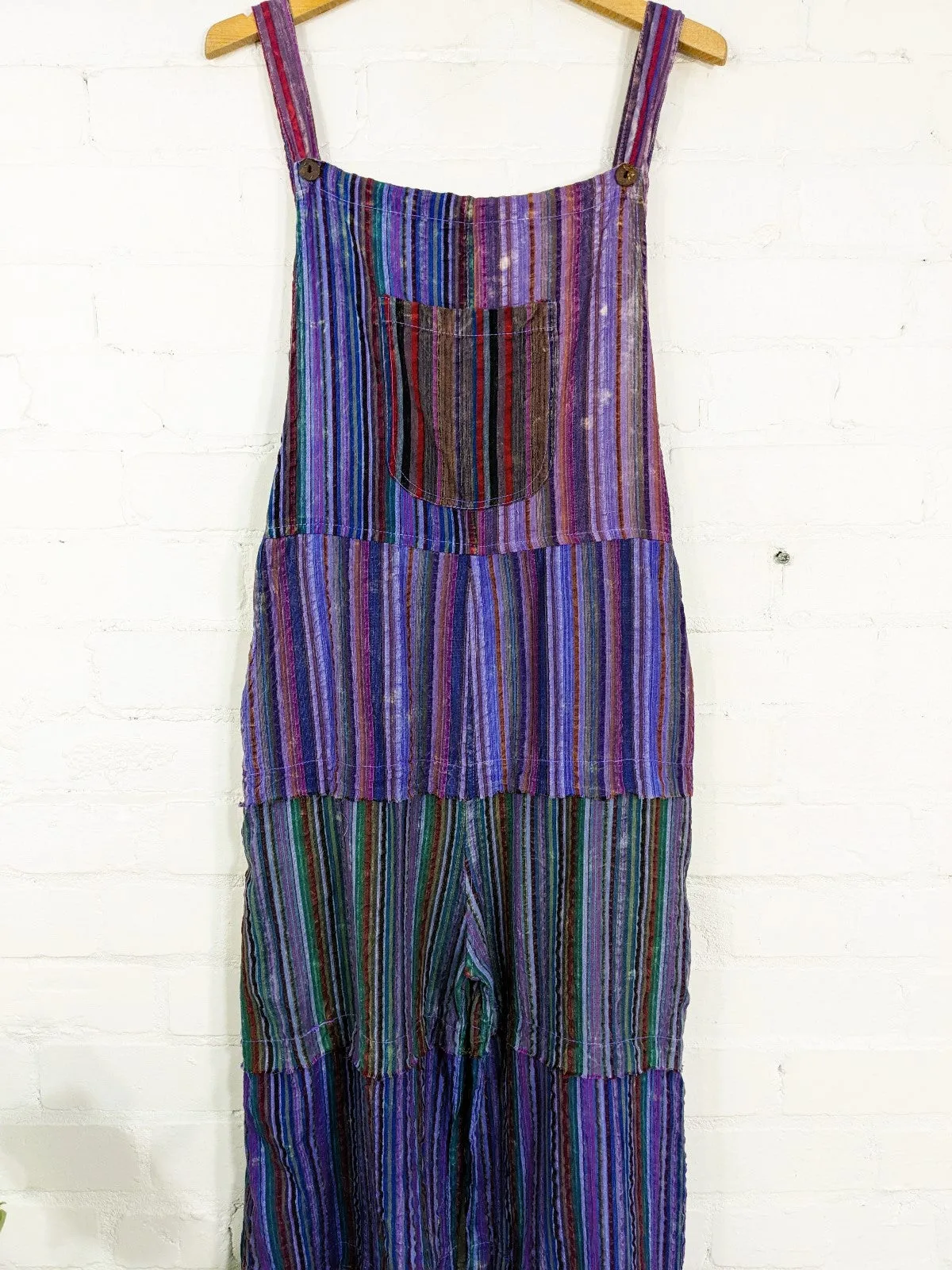 Long Wide Leg Dungarees