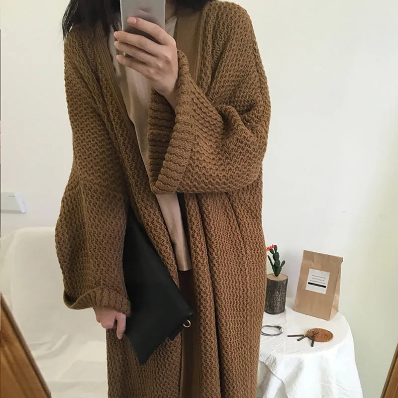 Loose Soft Warm Knitted Oversized Cardigan Sweater