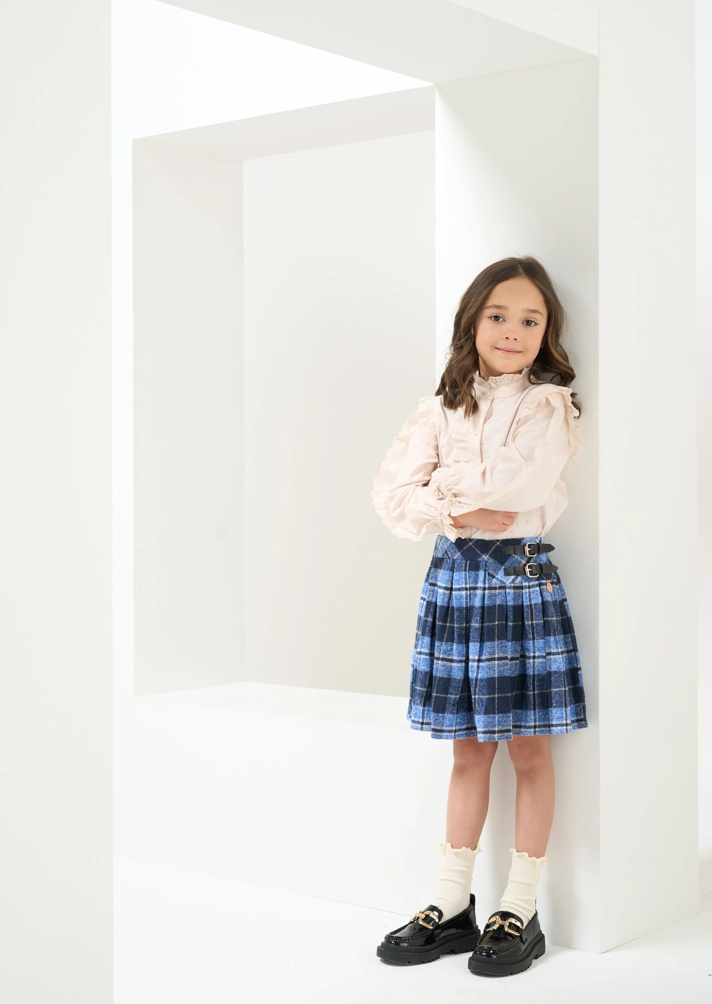 Macy Blue Check Kilt