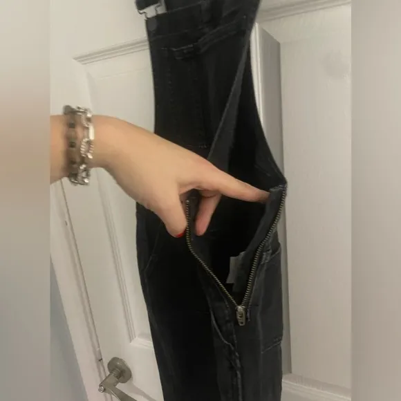 Madewell Black Overalls w/ Zipper