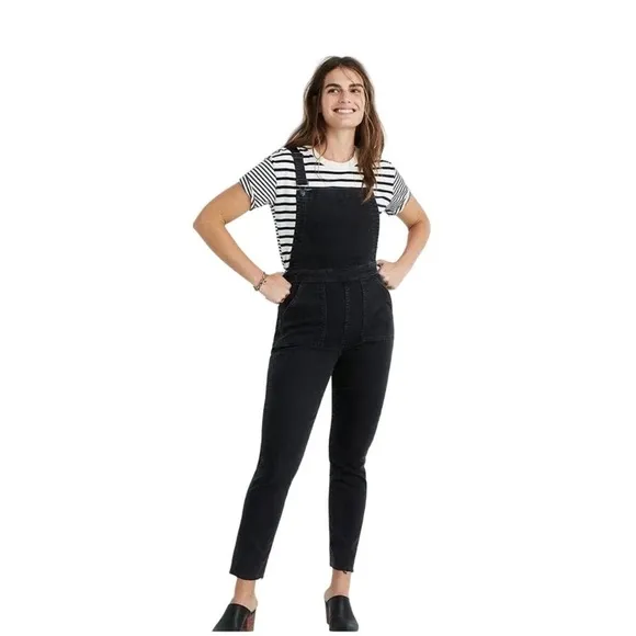 Madewell Black Overalls w/ Zipper