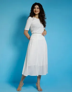 Maxi Skirt with Gathered Waistband