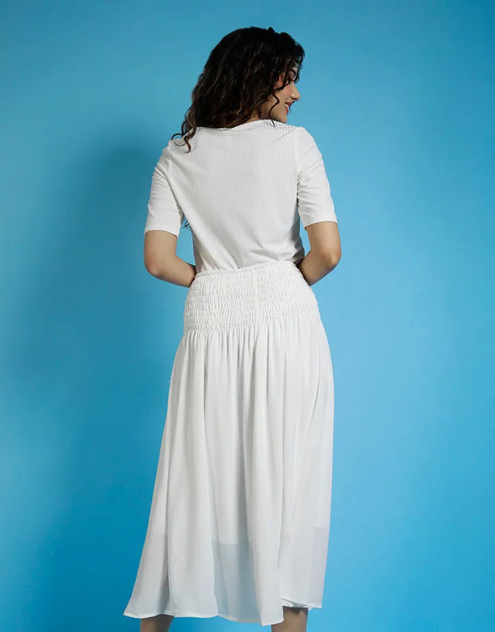 Maxi Skirt with Gathered Waistband