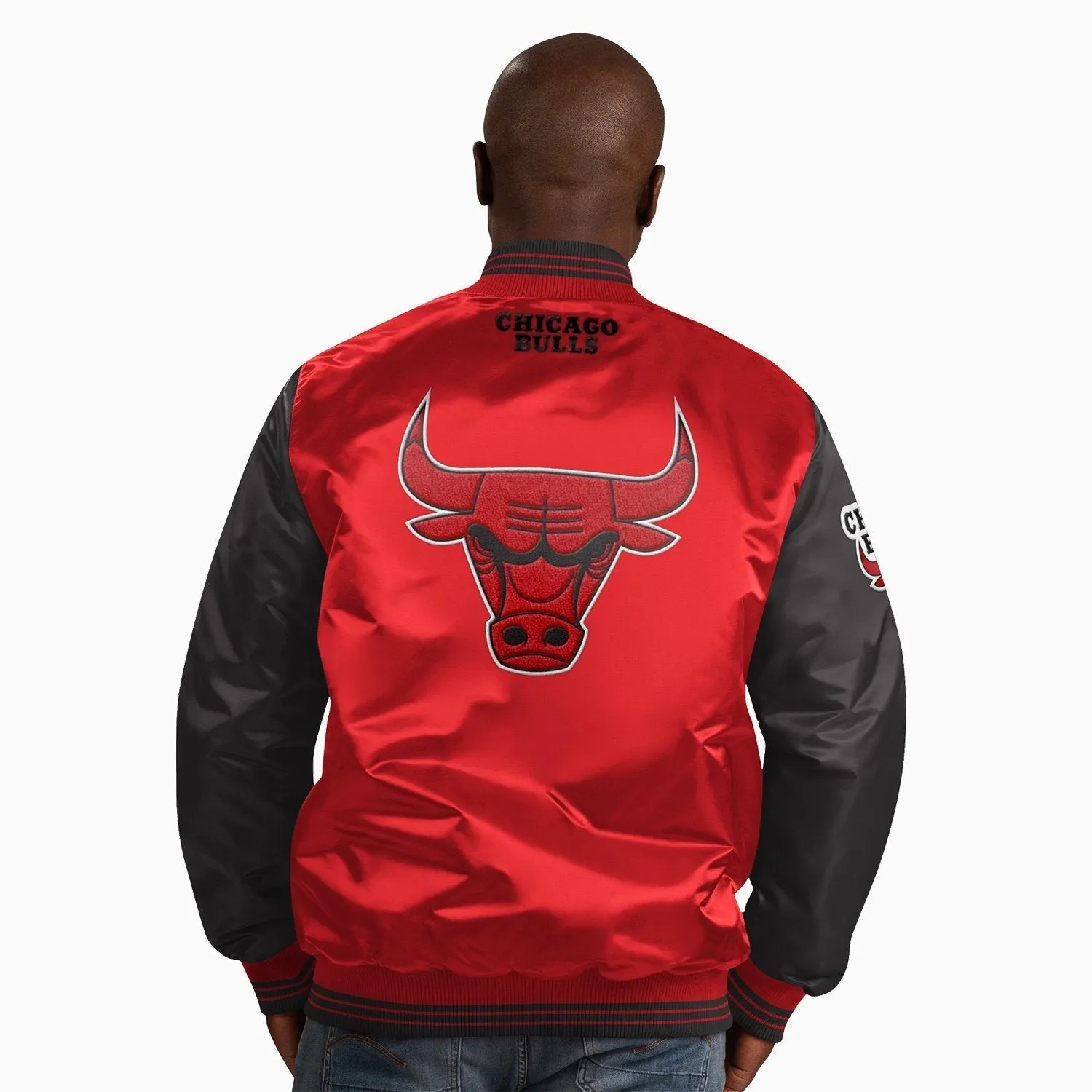 Men's Chicago Bulls NBA Varsity Satin Jacket