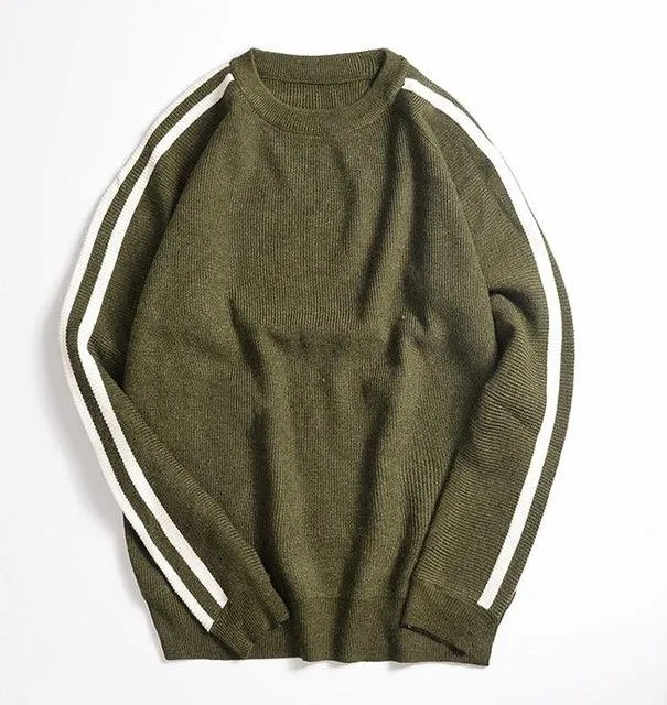 Men's Designer Sleeve Pullover Sweater