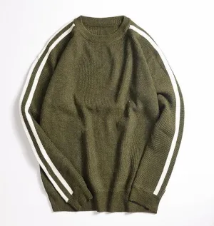 Men's Designer Sleeve Pullover Sweater