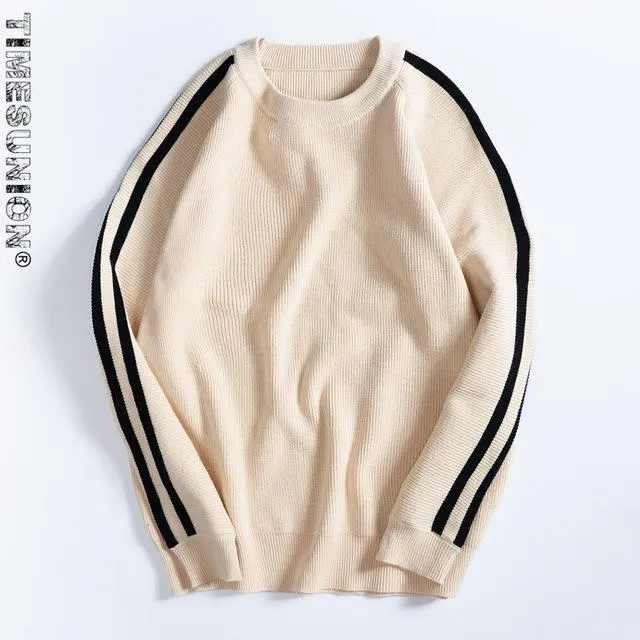 Men's Designer Sleeve Pullover Sweater
