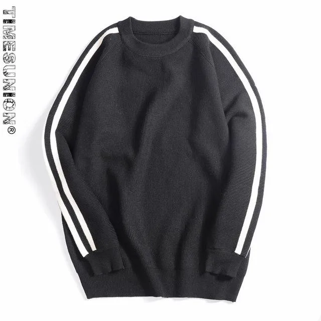 Men's Designer Sleeve Pullover Sweater