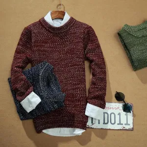 Men's Double Thick Collar Sweater