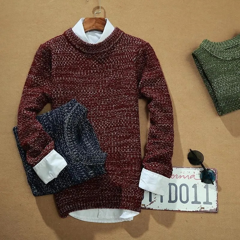 Men's Double Thick Collar Sweater